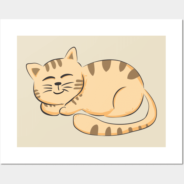 Cat Lovers Graphic Wall Art by Aspita